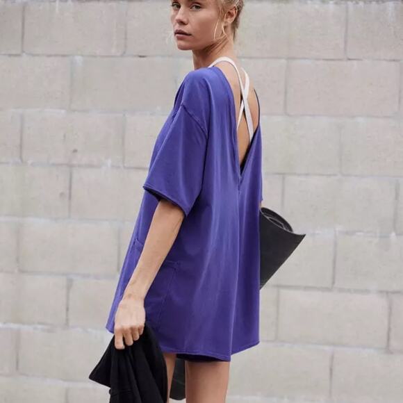 Free People Movement Hot Shot Crew Neck Romper SZ M - Picture 5 of 6